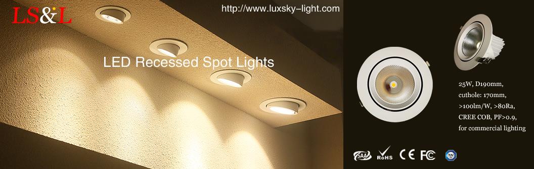 LED süllyesztett spotlámpa kereskedelmi világításhoz
