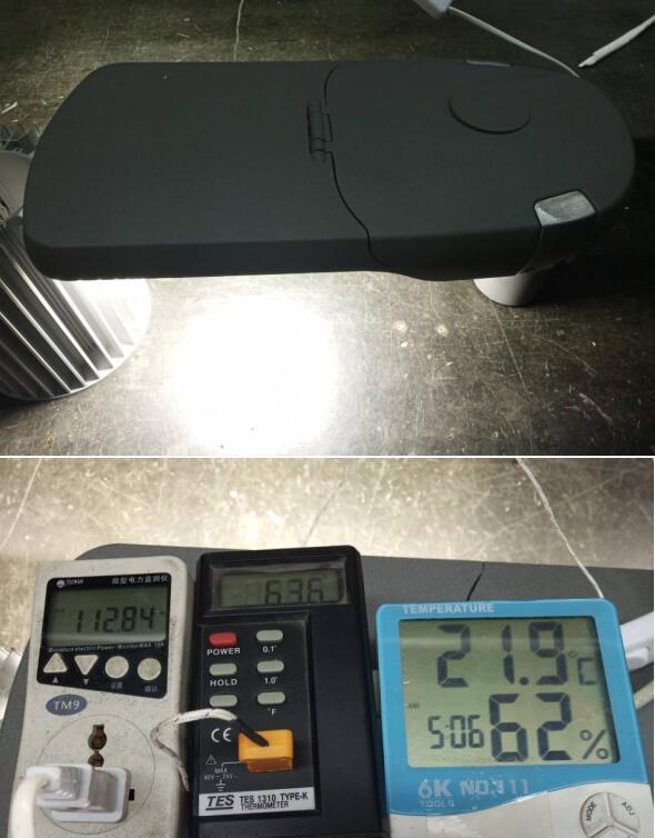 product-266-296 100W testing of led street lights